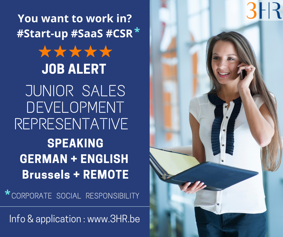 (Junior) Sales Development Representative - German + English - Brussels 